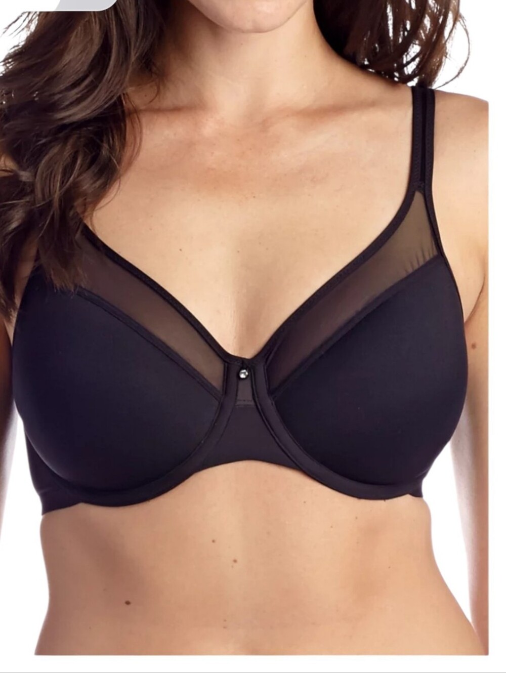 NEW Bali One Smooth U Black Underwire Smoothing Bra Size 38B